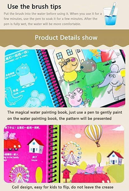 Reusable Magic Water Painting Book